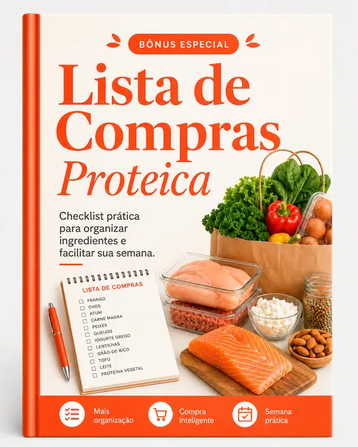 Capa do bônus Lista de Compras Proteica