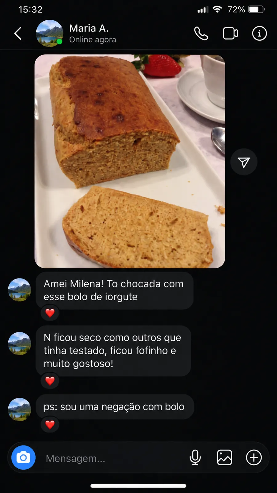 Depoimento de cliente sobre as receitas proteicas 5