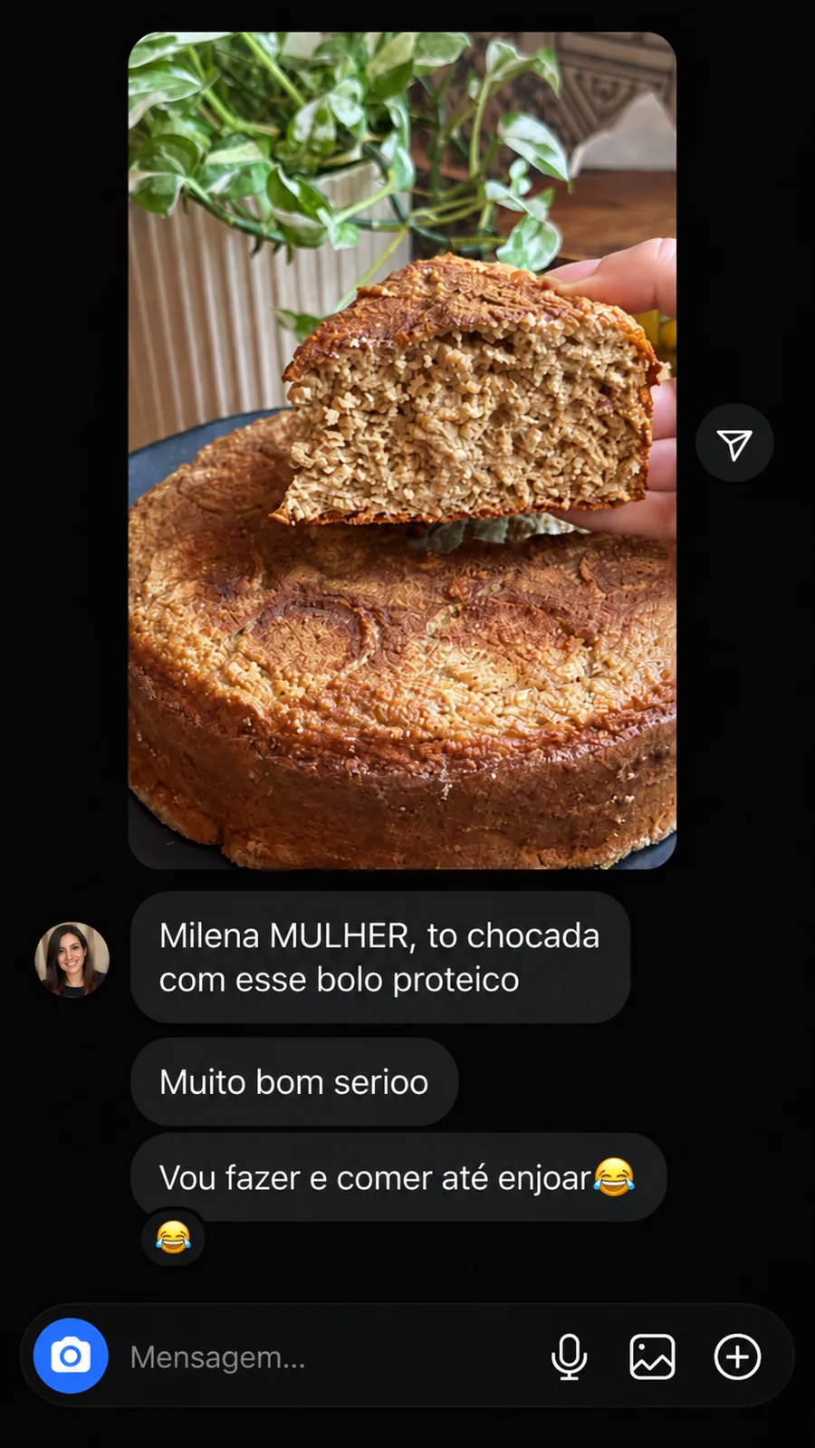 Depoimento de cliente sobre as receitas proteicas 2