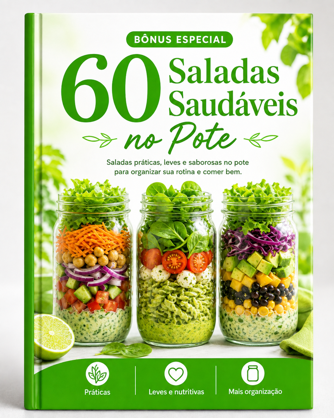 Capa do bônus 60 Saladas Saudáveis e no Pote